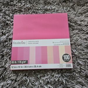 Recollections Pink Cardstock Paper